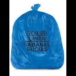 Soiled Linen Bag 38X42 IN Blue Plastic 16MIC 250/Case