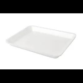 9P Meat Tray 9X11.75X1.25 IN 1 Compartment Polystyrene Foam White Rectangle 200/Case