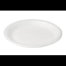 Plate 9 IN Polystyrene Foam White Round 500/Case