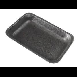2PP Meat Tray 8.375X5.375X1 IN Polystyrene Foam Black Rectangle Heavy 400/Case