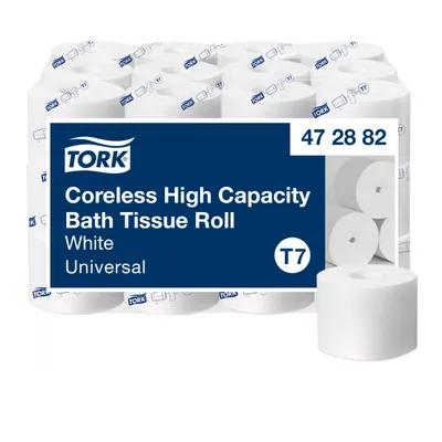 Tork Toilet Paper & Tissue Roll T7 4X3.66 IN 366.667 FT 2PLY White Coreless Universal 1100 Sheets/Roll 36 Rolls/Case