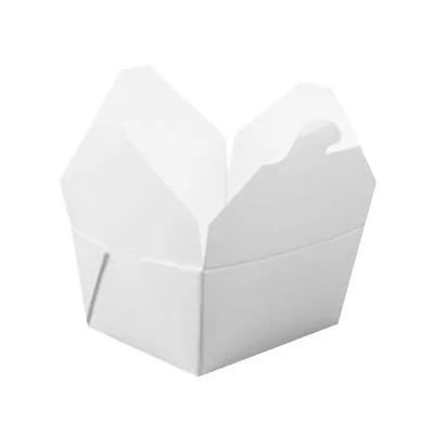 Bio-Pak® Take-Out Box Fold-Top 5X4.5X2.5 IN Paper White Rectangle 450/Case