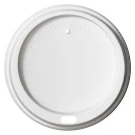 Lid Dome PS White For 10-20 OZ Hot Cup Sip Through 1200/Case