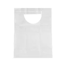 Lap Bib 16X33 IN White Paper Disposable Slipover 300/Case