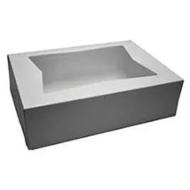 Take-Out Box Tuck-Top 14X10X5 IN Paper Rectangle With Window 75/Case