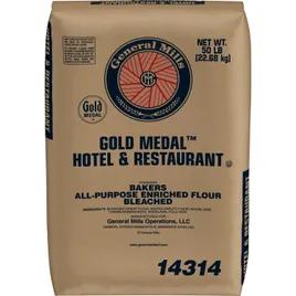 Gold Medal H&R All Purpose Flour 50 LB Bleached 1/Bag
