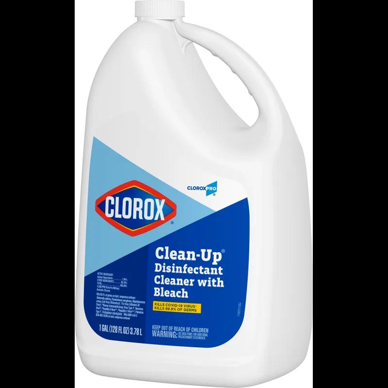 Clorox® Clean-Up® Fresh Scent Disinfectant Cleaner 1 GAL Liquid With Bleach Antibacterial Refill 4/Case