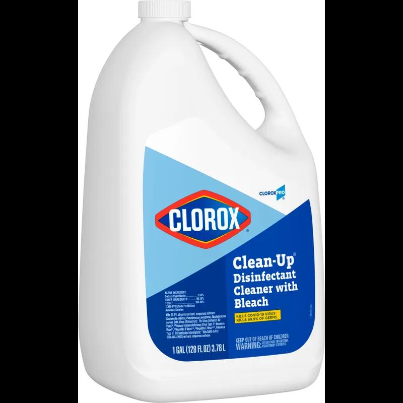 Clorox® Clean-Up® Fresh Scent Disinfectant Cleaner 1 GAL Liquid With Bleach Antibacterial Refill 4/Case