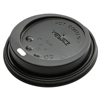 Lid Dome Black For 10-24 OZ Hot Cup 1000/Case