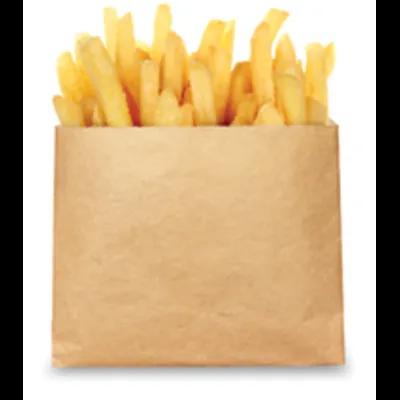Bagcraft® EcoCraft® French Fry Bag 5.5X4.5 IN Wax Coated Paper Kraft Grease Resistant 1000/Case