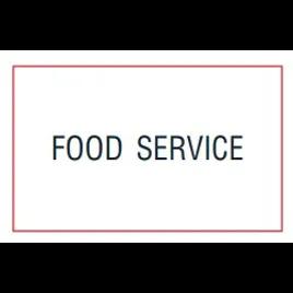 M1155 Food Service Label Black 16 Sleeves/Case
