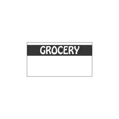 M1110 Grocery Label Black 15 Sleeves/Case