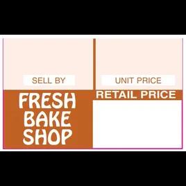 M1155 Fresh Bake Shop Label Brown 16 Sleeves/Case