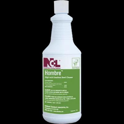 HOMBRE Toilet Bowl Cleaner 32 FLOZ Heavy Duty RTU Hydrochloric Acid 12/Case