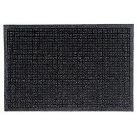 WaterHog® Squares Fashion Carpet Floor Mat 48X72 IN Charcoal With Cleated Backing 1/Each