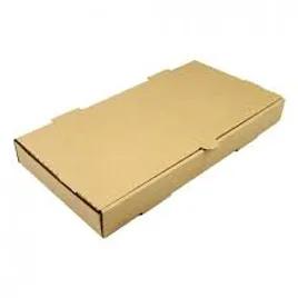 Flat Bread Take-Out Box Tuck-Top 14X7X1.5 IN Paper Kraft Rectangle Fluted 50/Case