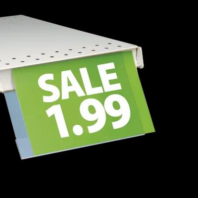 Fold Price Channel Sign Holder 11X7 IN Clear 2 Fold 350/Case