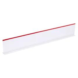 Separator 30X5 IN Clear T Shape Red Trim 1/Each