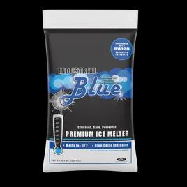 Industrial Blue Ice Melt 50 LB Calcium Chloride SWI20 Corrosion Inhibitor Bag 1/Bag