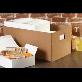Catering Box Base 22.688X14X10.125 IN Corrugated Paperboard Kraft Rectangle 15/Case
