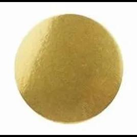 Cake Board 10 IN Paperboard Gold Round Non-Metallic 200/Case