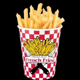 French Fry Cup & Scoop 16 OZ Paper Multicolor Round 1000/Case