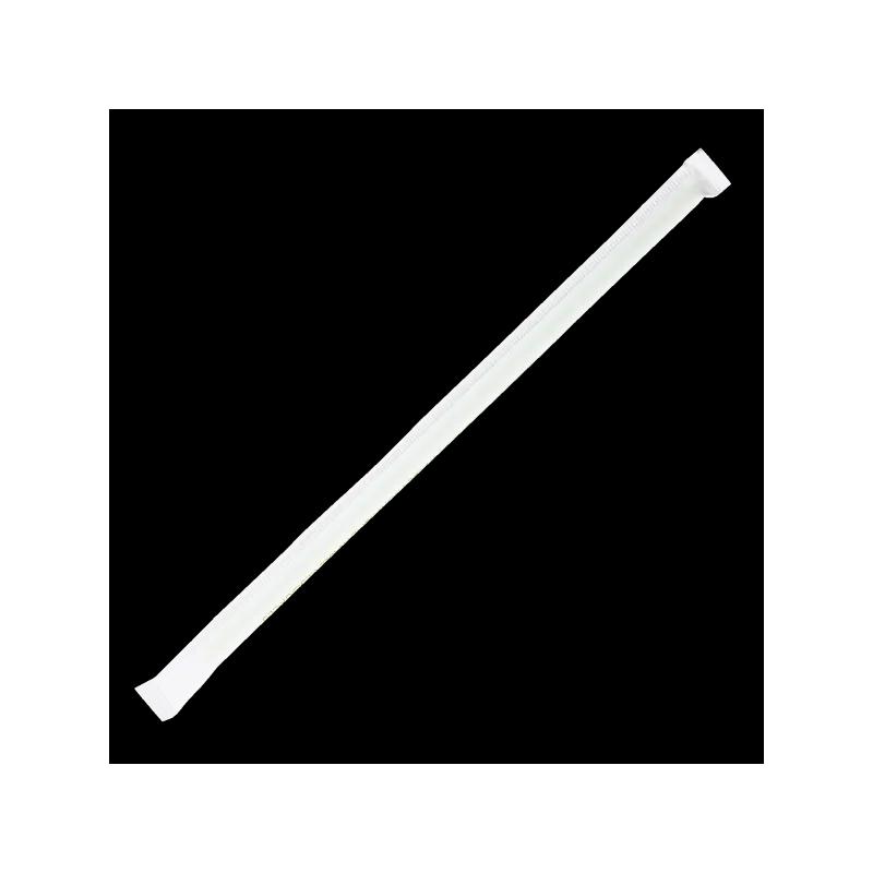 Karat® Giant Straw 0.275X9 IN PLA Green Paper Wrapped 2500/Case