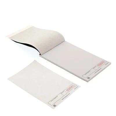 Guest Check Small (SM) Paper White 1-Part Booked Unlined 50 Count/Pack 100 Packs/Case 5000 Count/Case