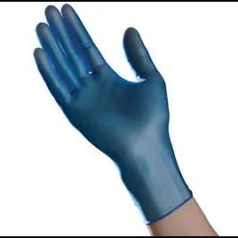 Ambitex® Gloves Medium (MED) Blue Vinyl Powder-Free 100 Count/Pack 10 Packs/Case 1000 Count/Case