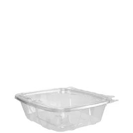 Dart® ClearPac® SafeSeal™ Deli Container Hinged With Flat Lid 24 OZ RPET Clear 100 Count/Pack 2 Packs/Case