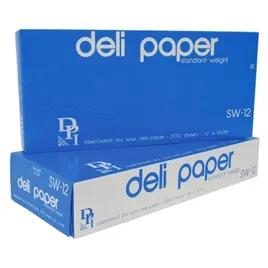Deli Sheet 12X10.75 IN Dry Wax Paper White Interfold 6000/Case