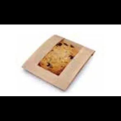 Bagcraft® Bakery Bag 5X1.5X7 IN Kraft Paper Natural With Window 500/Case