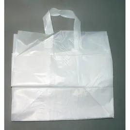 Bag 14X10X13 IN Plastic With Soft Loop Handle Closure Cardboard Bottom Gusset 100/Case