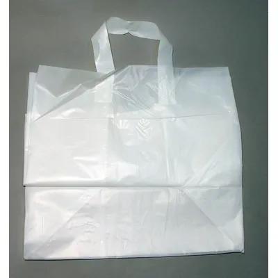 Bag 14X10X13 IN Plastic With Soft Loop Handle Closure Cardboard Bottom Gusset 100/Case