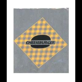 Cheeseburger Bag 6.5X1.5X7.75 IN Foil-Lined Paper 1000/Case