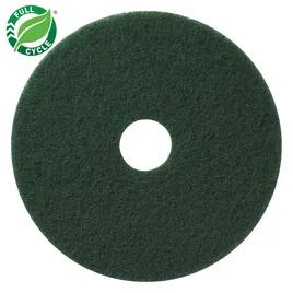 Scrubbing Pad 13 IN Green Polyester Fiber 5/Case