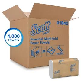 Scott® Folded Paper Towel 9.2X9.4 IN White Multifold 250 Sheets/Pack 16 Packs/Case 4000 Sheets/Case