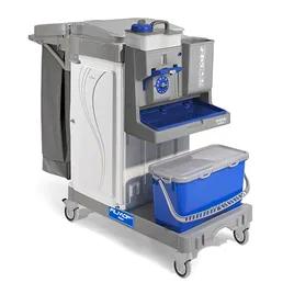 Patient Room Alpha ES Workstation 55/39 Complete Janitorial Cleaning Cart With Equodose Tank 1/Case