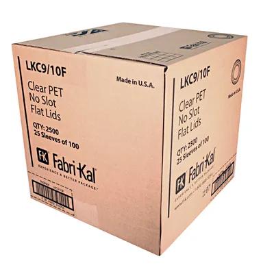 Nexclear® Lid Flat 3.2X0.3 IN PET Clear For 9-10 OZ Cold Cup No Hole 2500/Case