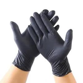 Gloves Medium (MED) Black Vinyl Powder-Free 1000/Case