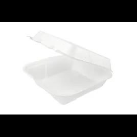 Take-Out Container Hinged 9X9 IN Polystyrene Foam White Square 200/Case