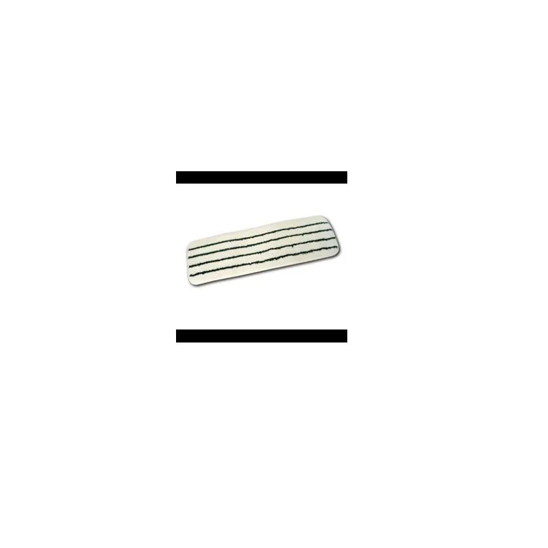 Victoria Bay Scrub Mop 18 IN Green White Microfiber Flat 12/Pack