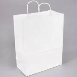 Shopper Bag 10.5X7.5X12 IN Paper White Gusset 250/Case